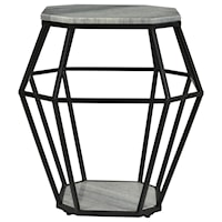 Contemporary Octagonal Accent Table