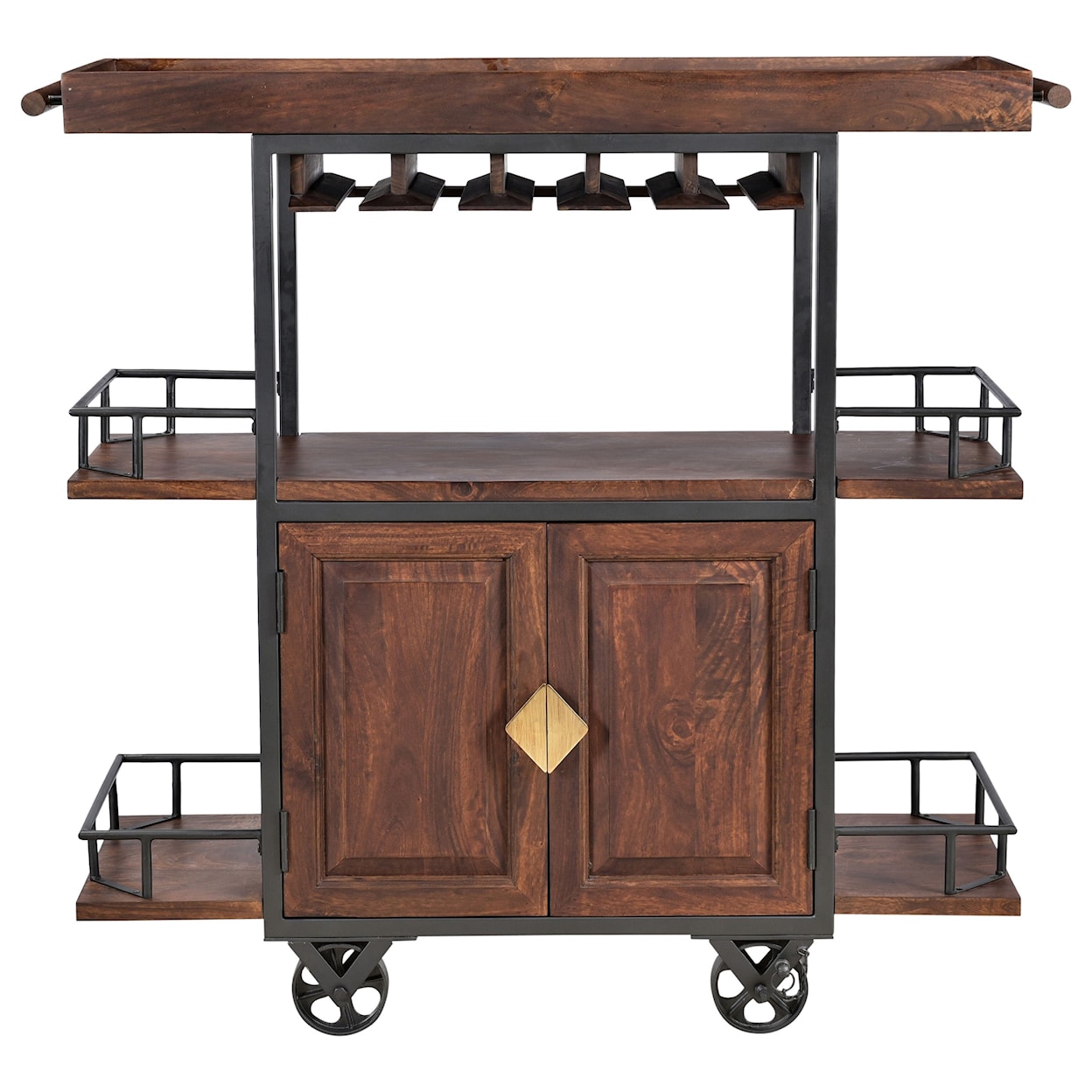 Coast2Coast Home Coast to Coast Accents 2-Door Wine Trolley