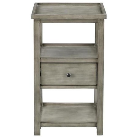 Casual One-Drawer Chairside Table