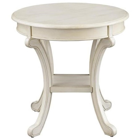 Transitional Round Accent Table