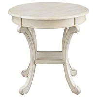 Transitional Round Accent Table