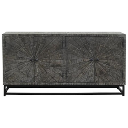 Contemporary Four Door Sideboard