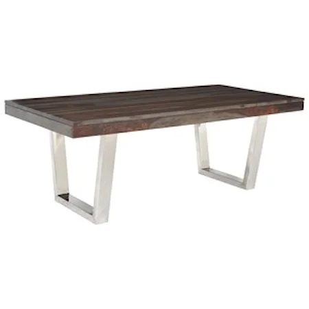 Stainless Steel Base Dining Table
