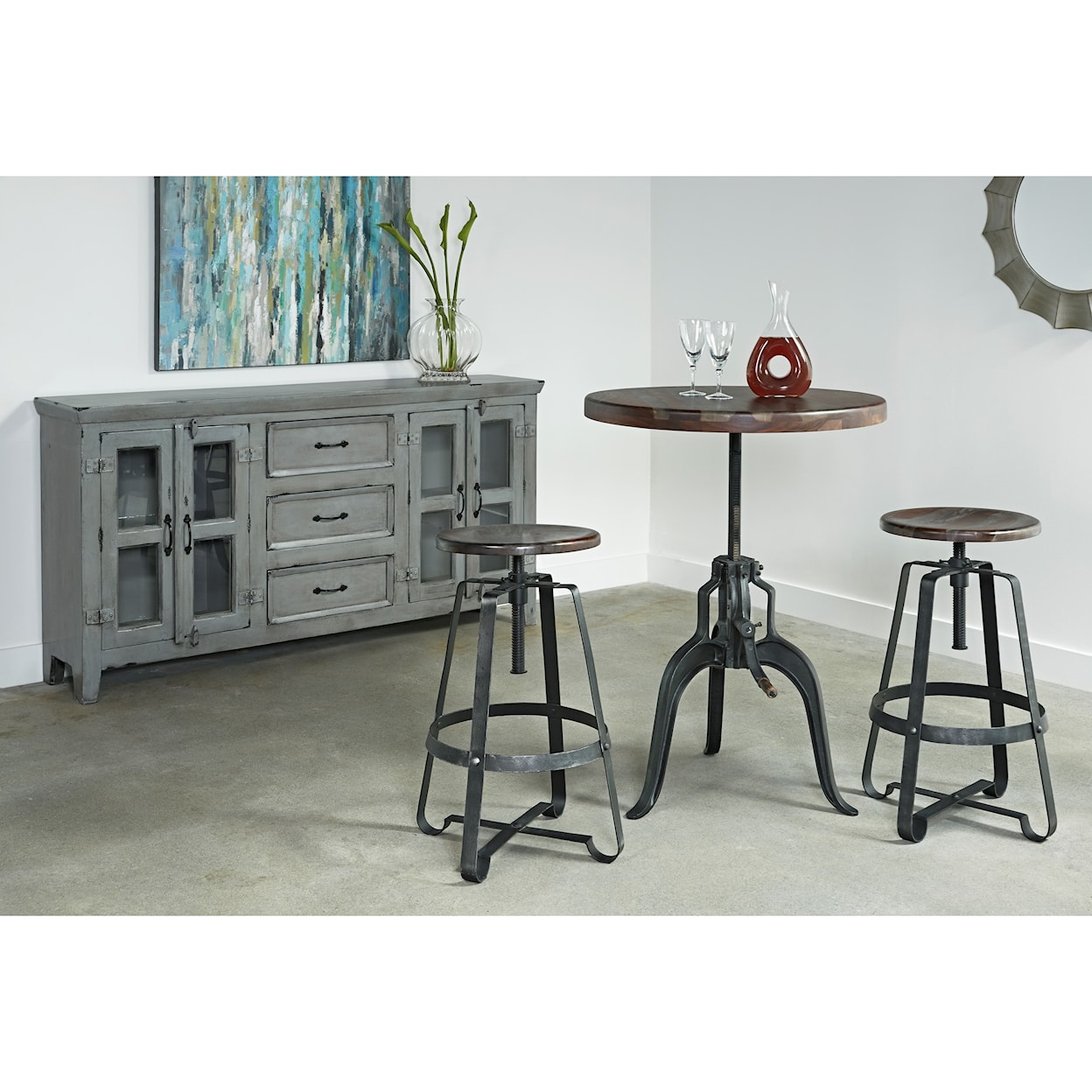 Coast2Coast Home Liverpool Adjustable Bistro/Pub Table