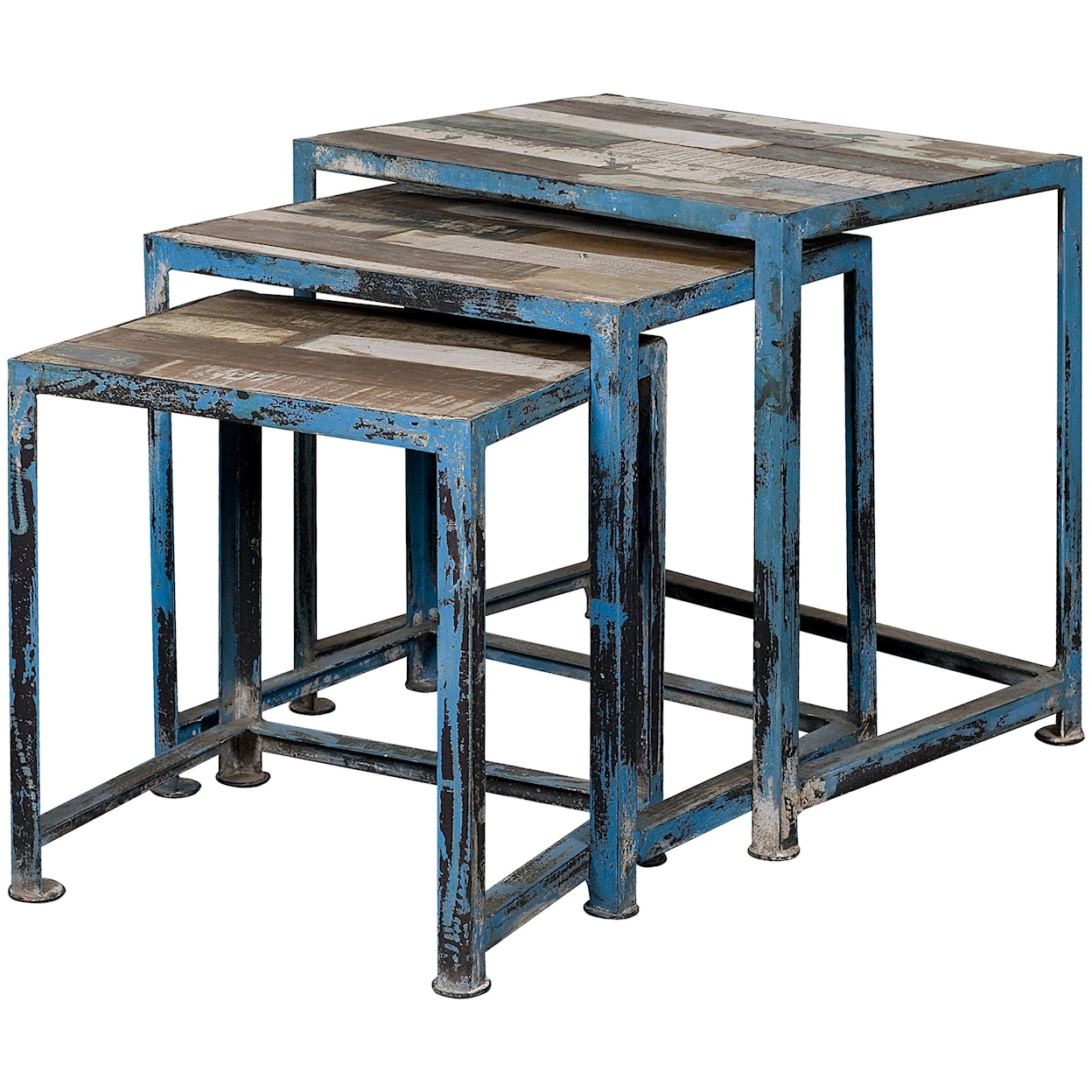 Coast2Coast Home Occasional Accents Set of Three Nesting Tables - Reclaimed