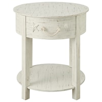 Coastal 1-Drawer Accent Table