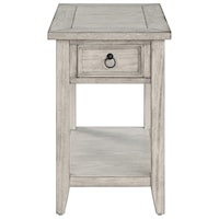 Transitional 1-Drawer Chairside Table