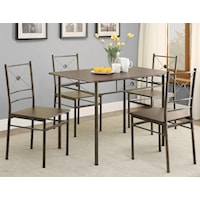 BRONZE 5 PC DINETTE SET |