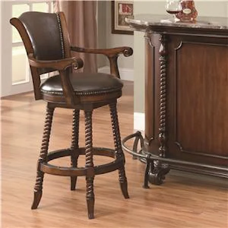 Traditional 29"H Bar Stool