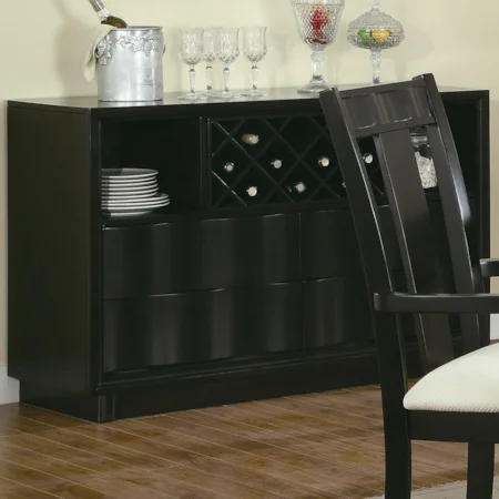 Server with Wine Bottle Storage