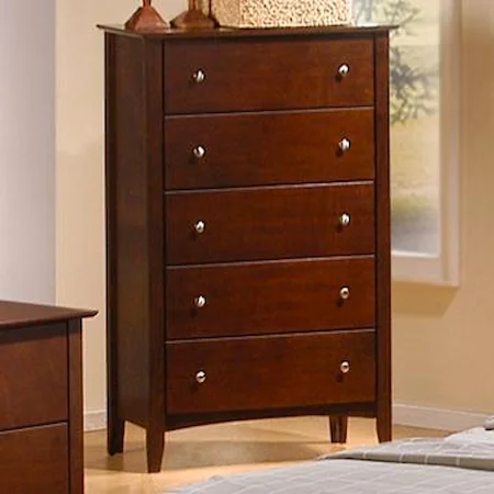 Contemporary 5 Drawer Chest