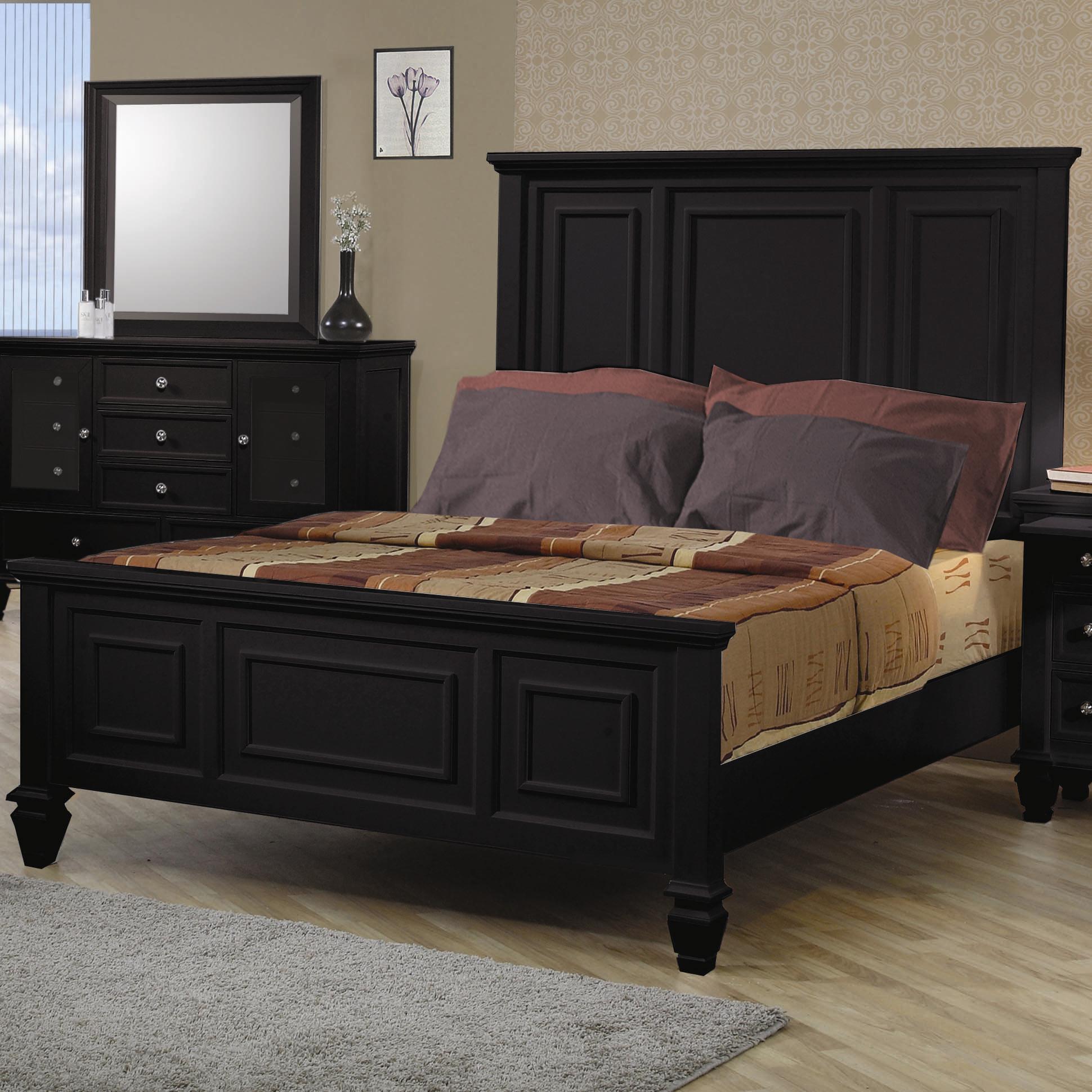 California king top bed high headboard