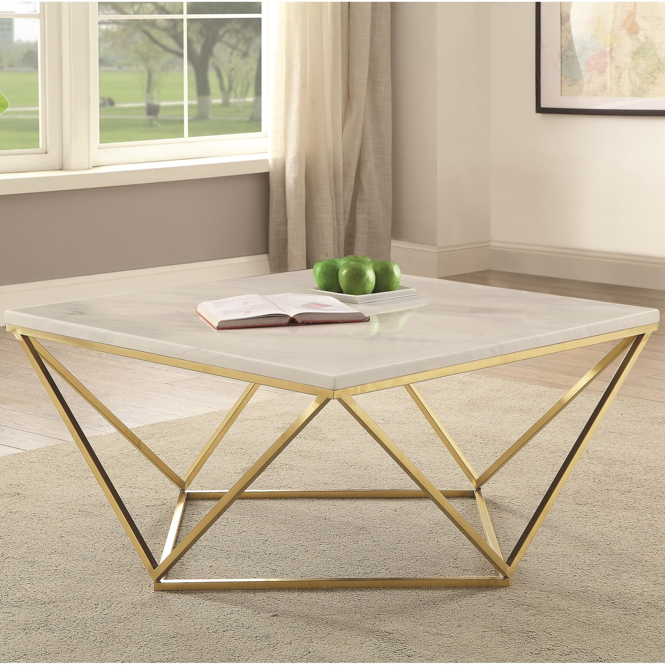 Threshold marble clearance coffee table