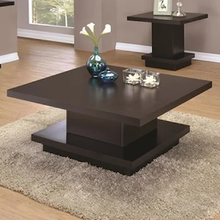 Modern Pedestal Coffee Table