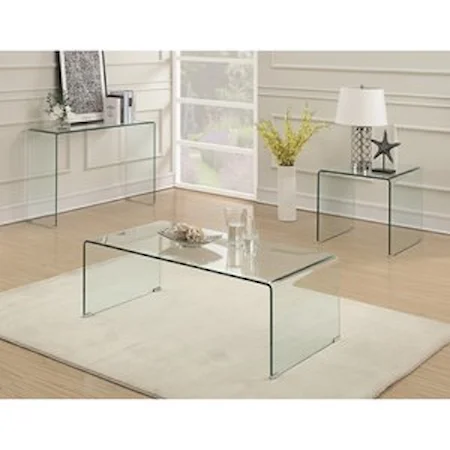 Clear Acrylic End Table