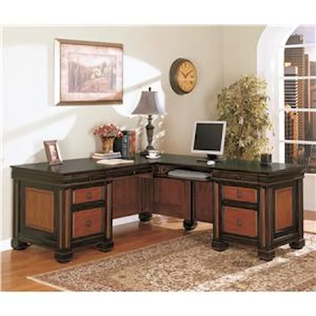 Traditional L-Shaped Desk