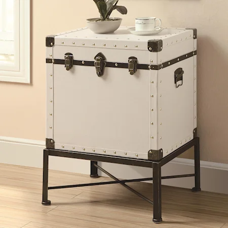 Trunk-style Accent Side Table