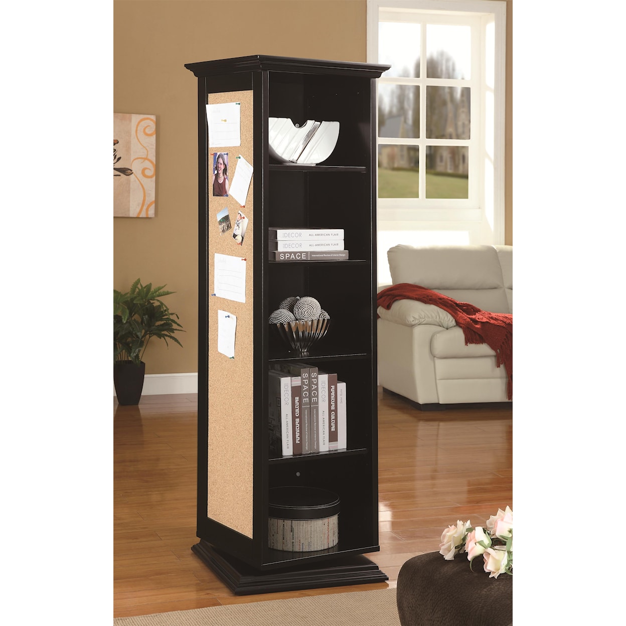 Coaster Accent Cabinets Swivel Cabinet