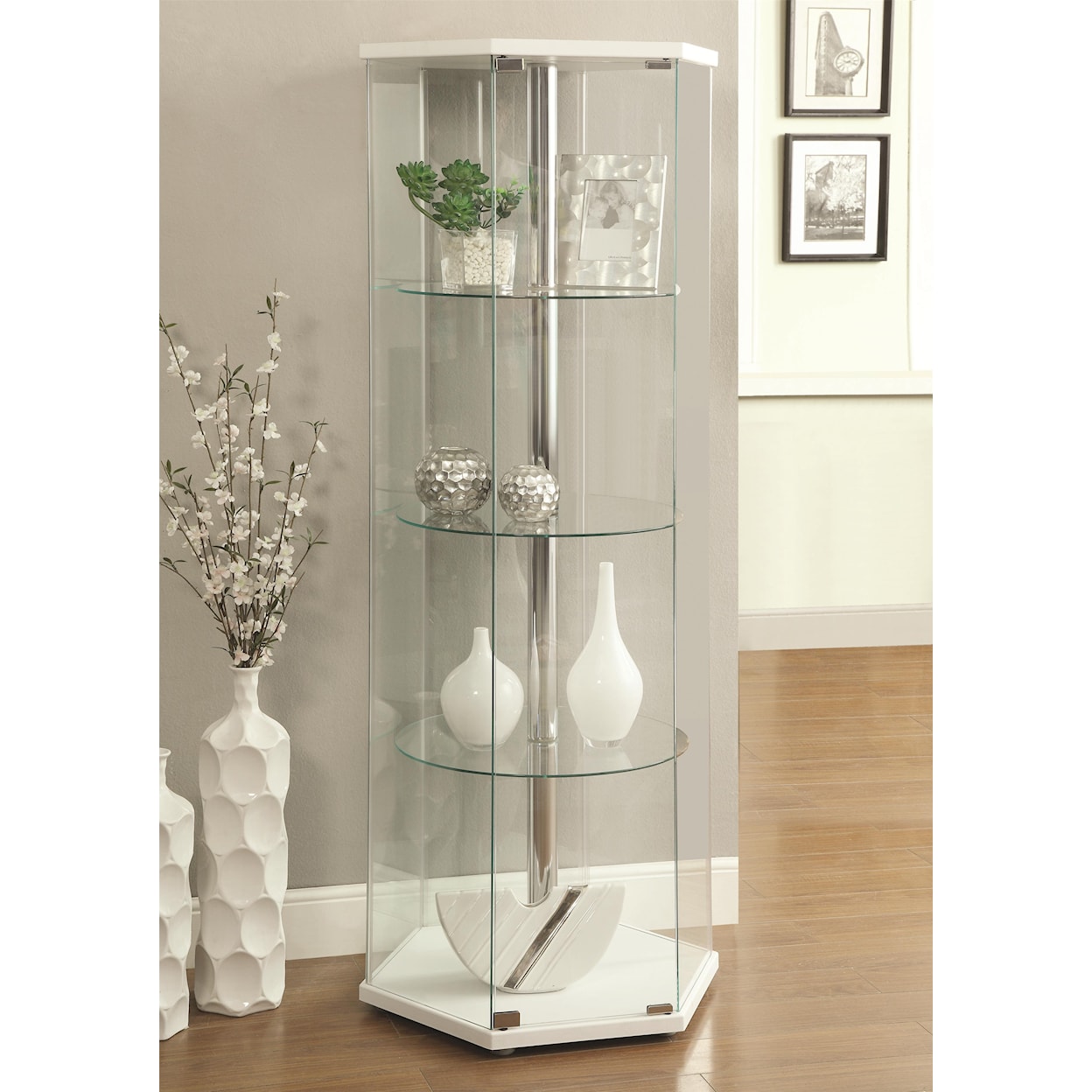 Coaster Accent Cabinets Curio Cabinet