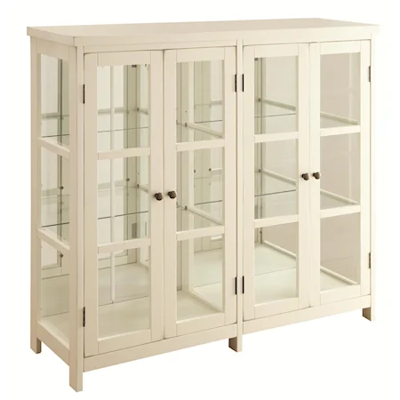 White Accent Display Cabinet