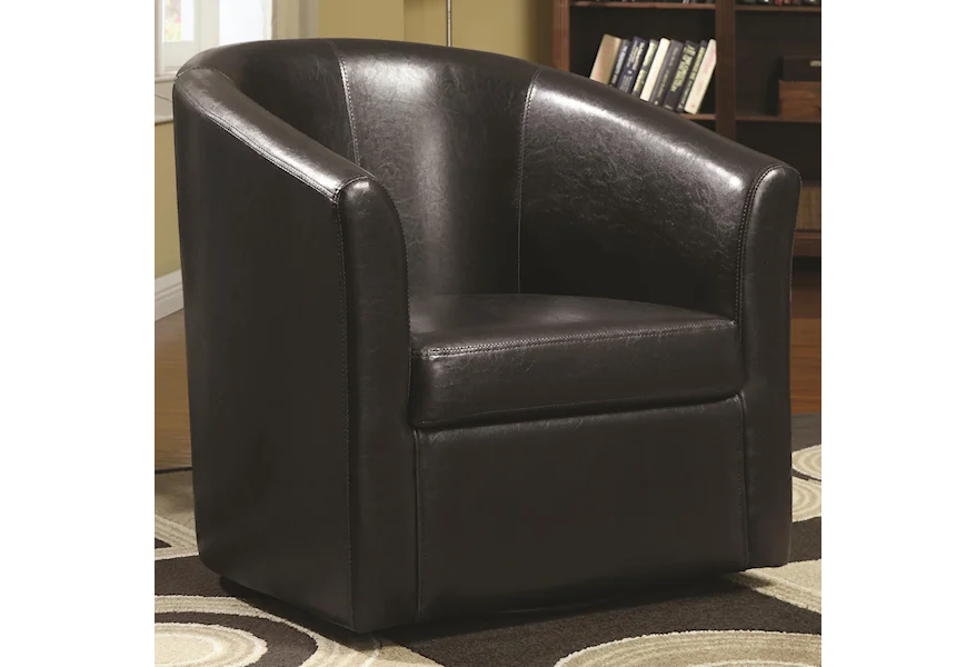 Accent Seating Swivel Accent Chair by Coaster at A1 Furniture & Mattress