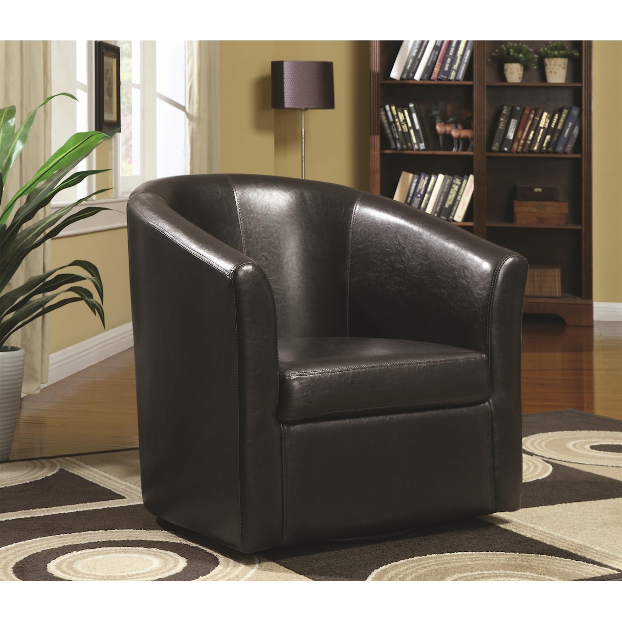 Coaster Accent Seating Swivel Accent Chair