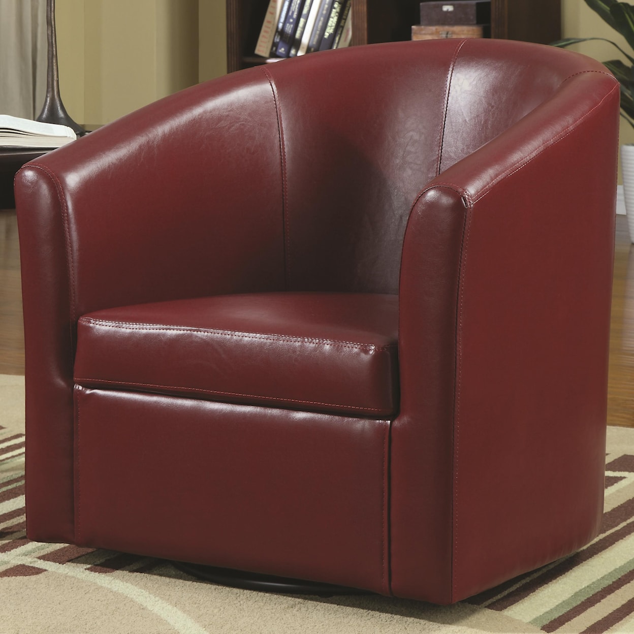 Coaster Accent Seating Swivel Accent Chair