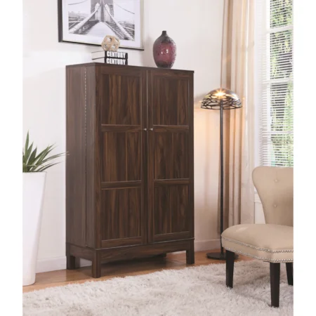 Bar Unit with Wine Bottle and Glass Storage