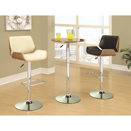Adjustable Bar Table Set with Stools
