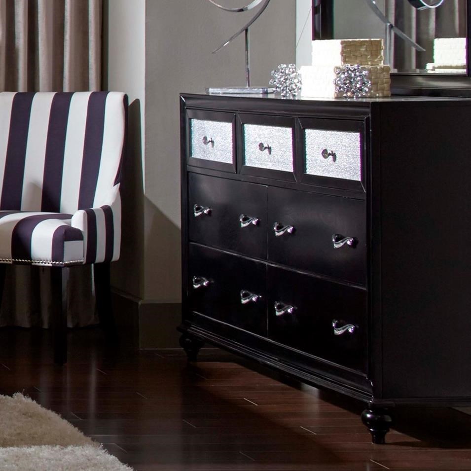 Coaster Barzini 200893 7 Drawer Dresser with Metallic Acrylic
