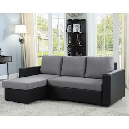 Sectional Sofa with Chaise and Sleeper