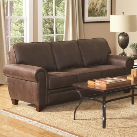 Elegant and Rustic Family Room Sofa