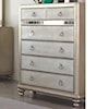 Coaster Bling Game Chest with 6 Drawers
