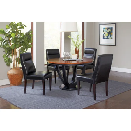 Contemporary Five Piece Table and Chair Set
