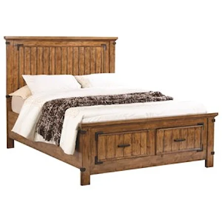Queen Storage Bed with Dovetail Drawers