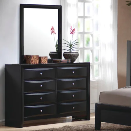 8 Drawer Dresser & Vertical Mirror