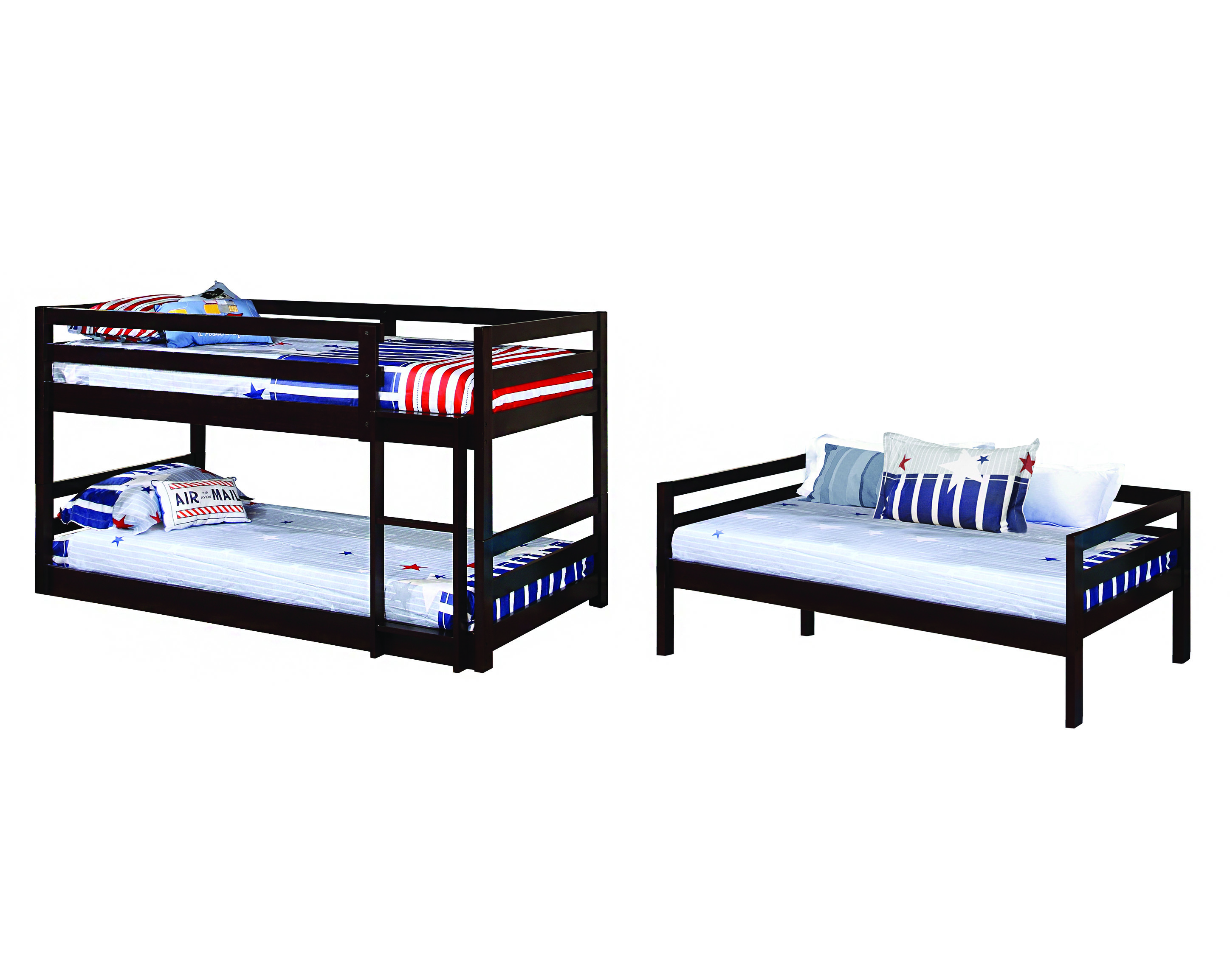 Coaster Bunks 400302 Triple Layer Bunk Bed A1 Furniture & Mattress