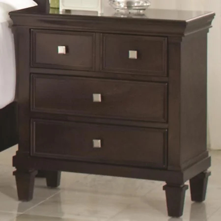 Night Stand with 3 Drawers