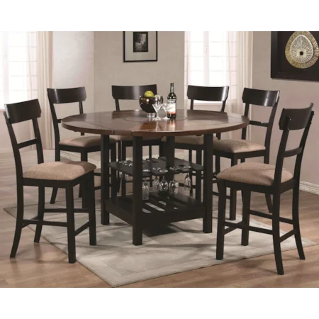 7 Piece Counter Height Table & Chair Set