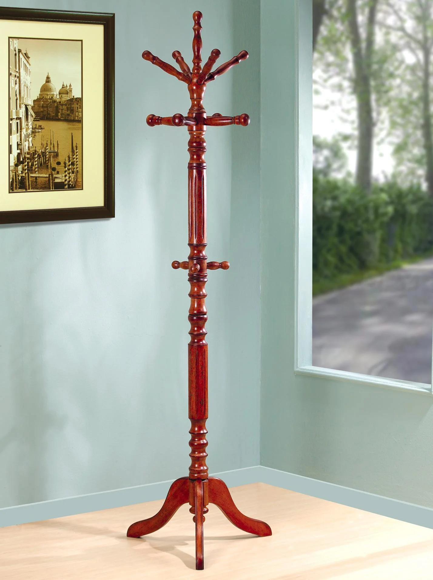 Coaster Coat Racks 900759 Traditional Coat Rack with Spinning Top | A1 ...