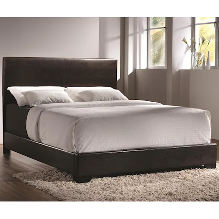 King Upholstered Bed with Low Profile