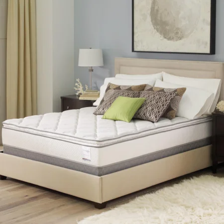 Pillow Top Queen Mattress and Low Profile Foundation