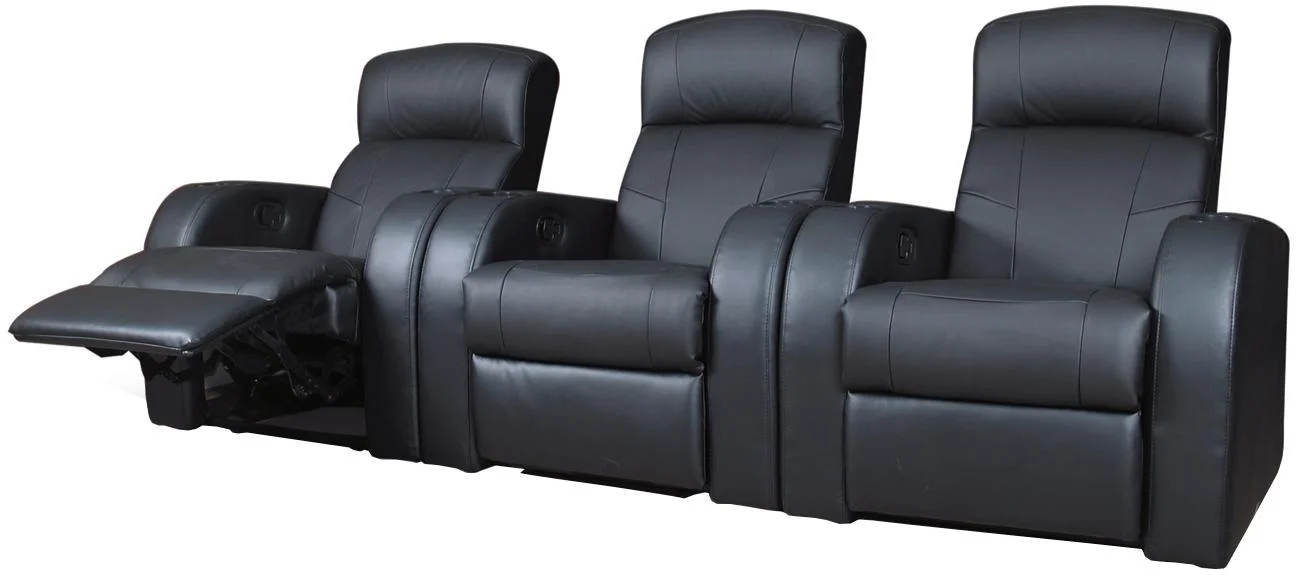 Coaster Cyrus 600001x3 Contemporary Leather Theater Seating Value City Furniture Theater Seating