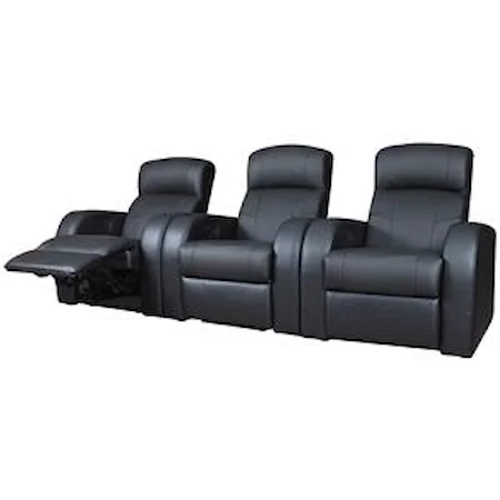Contemporary Leather Theater Seating