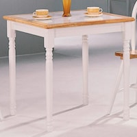 Square Tile Top Casual Dining Table
