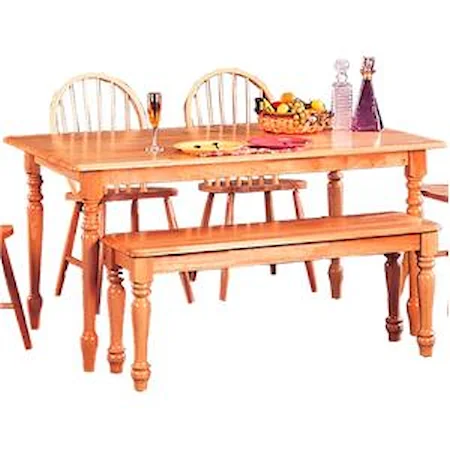 Rectangle Leg Dining Table