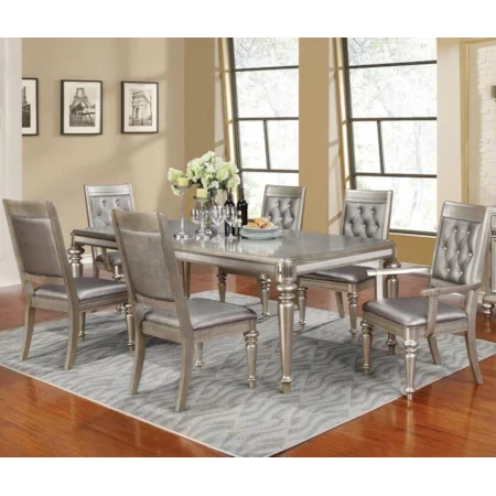 Rectangular Dining Table Set with Leaf