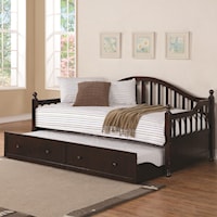 Traditionally-Styled Wood Daybed with Trundle