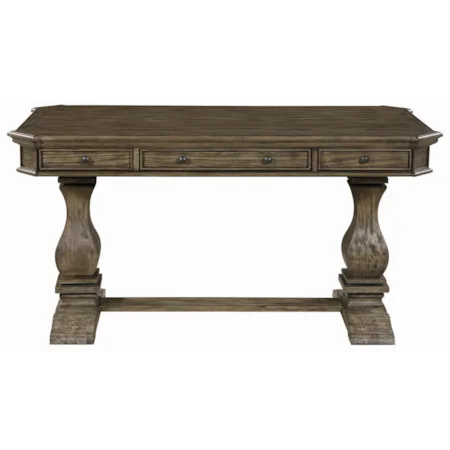 Transitional Office Desk with Three Drawers