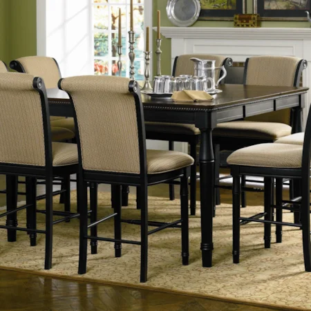 Counter Height Dining Table with Leaf
